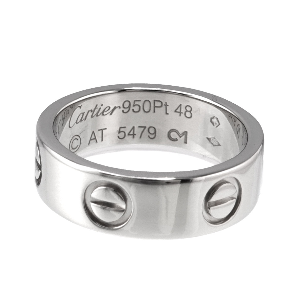 美品 #48 ラブ Cartier カルティエ リング 90195048 Ring Love 指輪