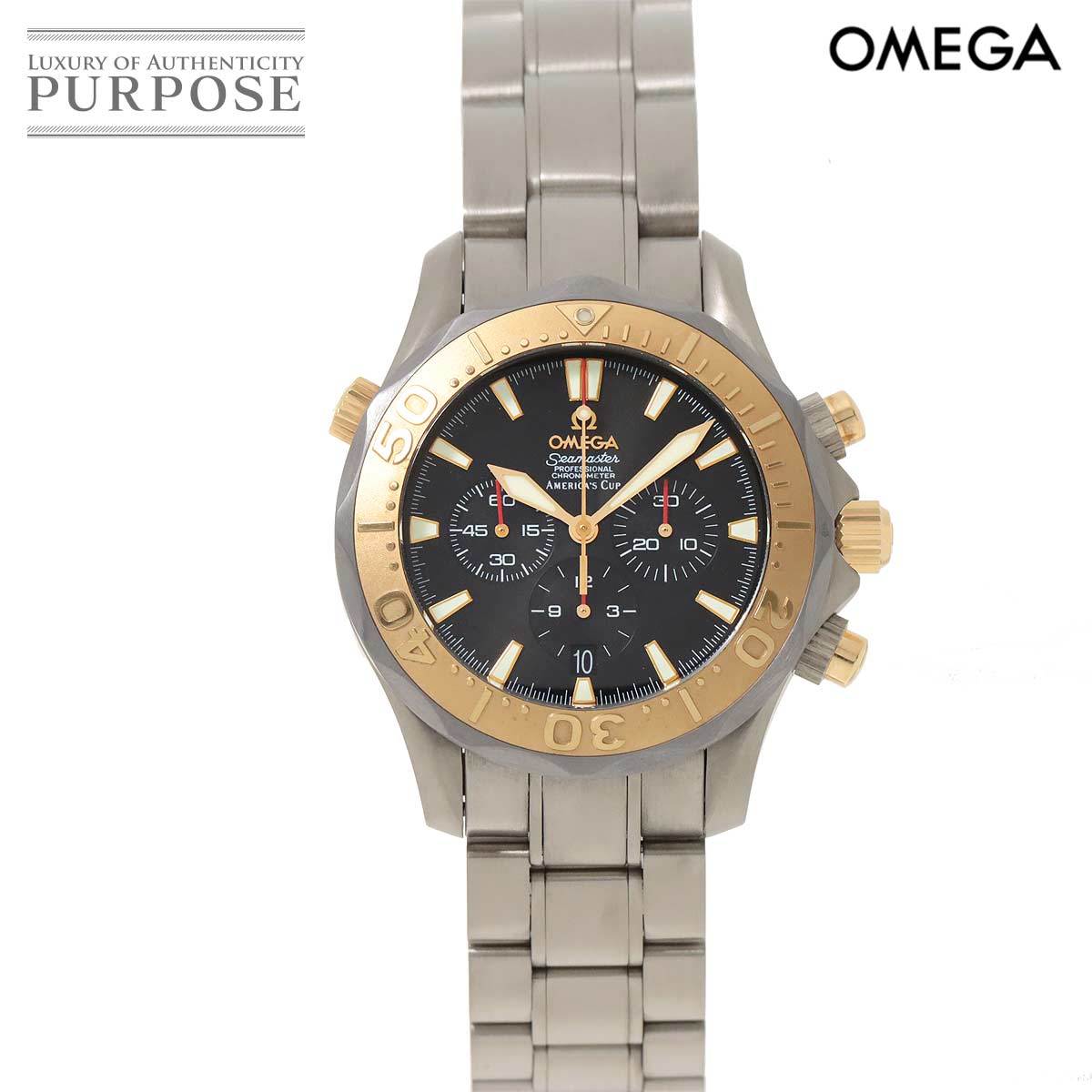 オメガ OMEGA シーマスター プロフェッショナル 300 アメリカズカップ コンビ 2294.50 クロノグラフ PG 自動巻き Seamaster 90199782_画像1