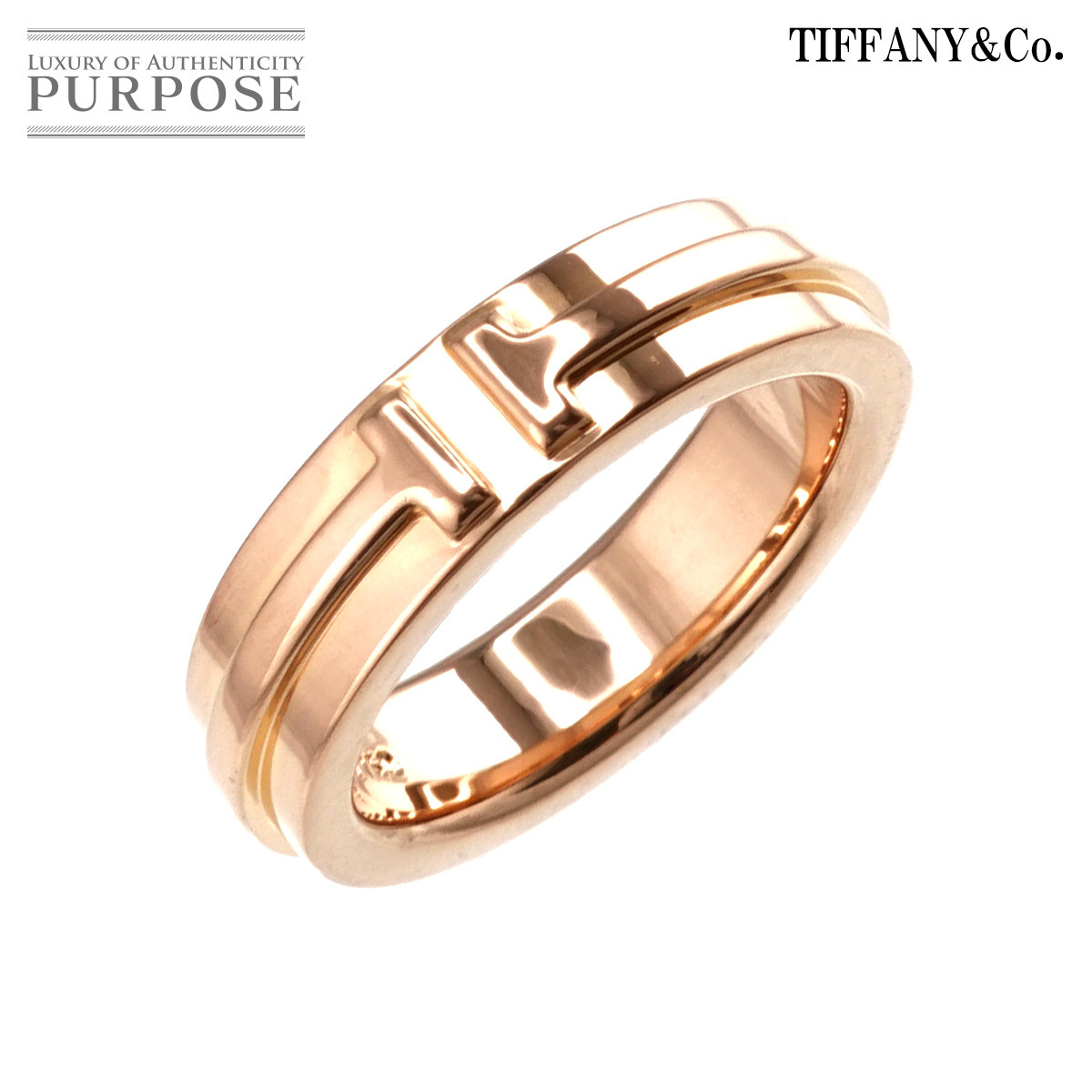ティファニー TIFFANY&Co. T ナロー 5号 リング K18 PG ピンクゴールド 750 指輪 Ring 90190030