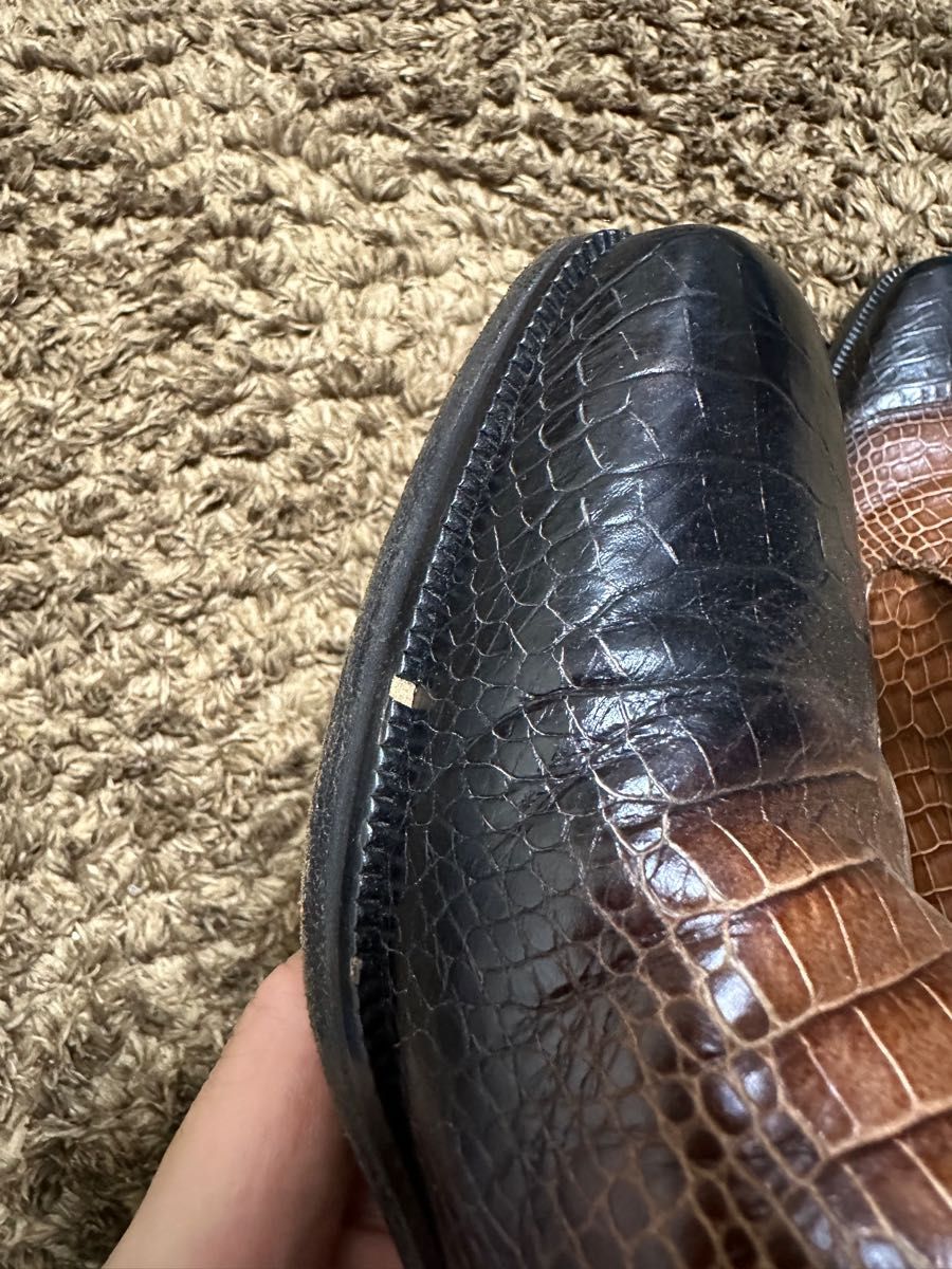 dries van noten crocodile leather shoes
