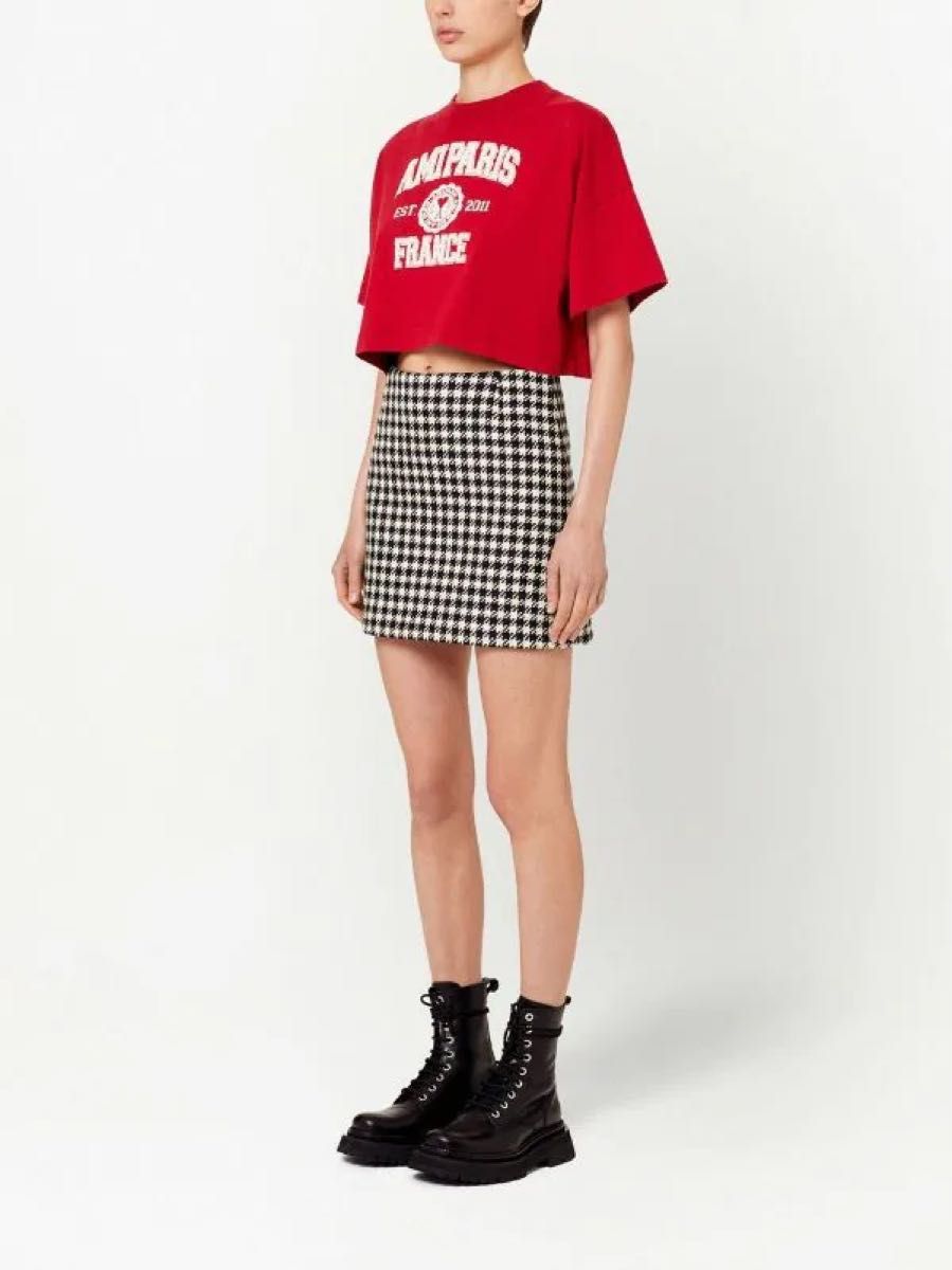 AMI Paris アミパリス クロップド Tシャツ レッド 新品未使用 AMI Paris アミパリス クロップド Tシャツ レッド 新品未使用