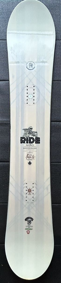 RIDE BERZERKER 2014-15年モデル スノーボード板　スノボ板 158cm ライド
