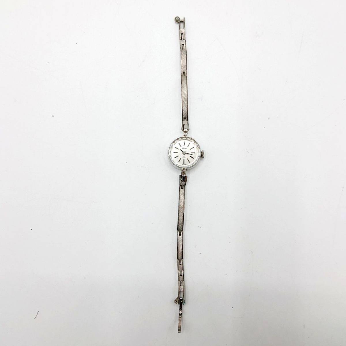 稼動 】CITIZEN シチズン Rhone ローヌ 手巻き 腕時計 シルバー 稼動 】CITIZEN シチズン Rhone ローヌ 手巻き 腕時計 シルバー