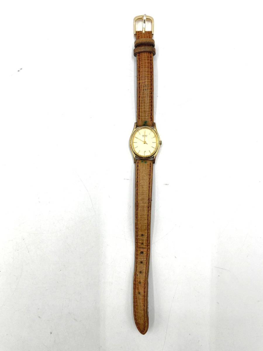 【電池切れ】SEIKO　セイコー　クォーツ腕時計　レディース　2C21-5010　ケースゴールド_画像10