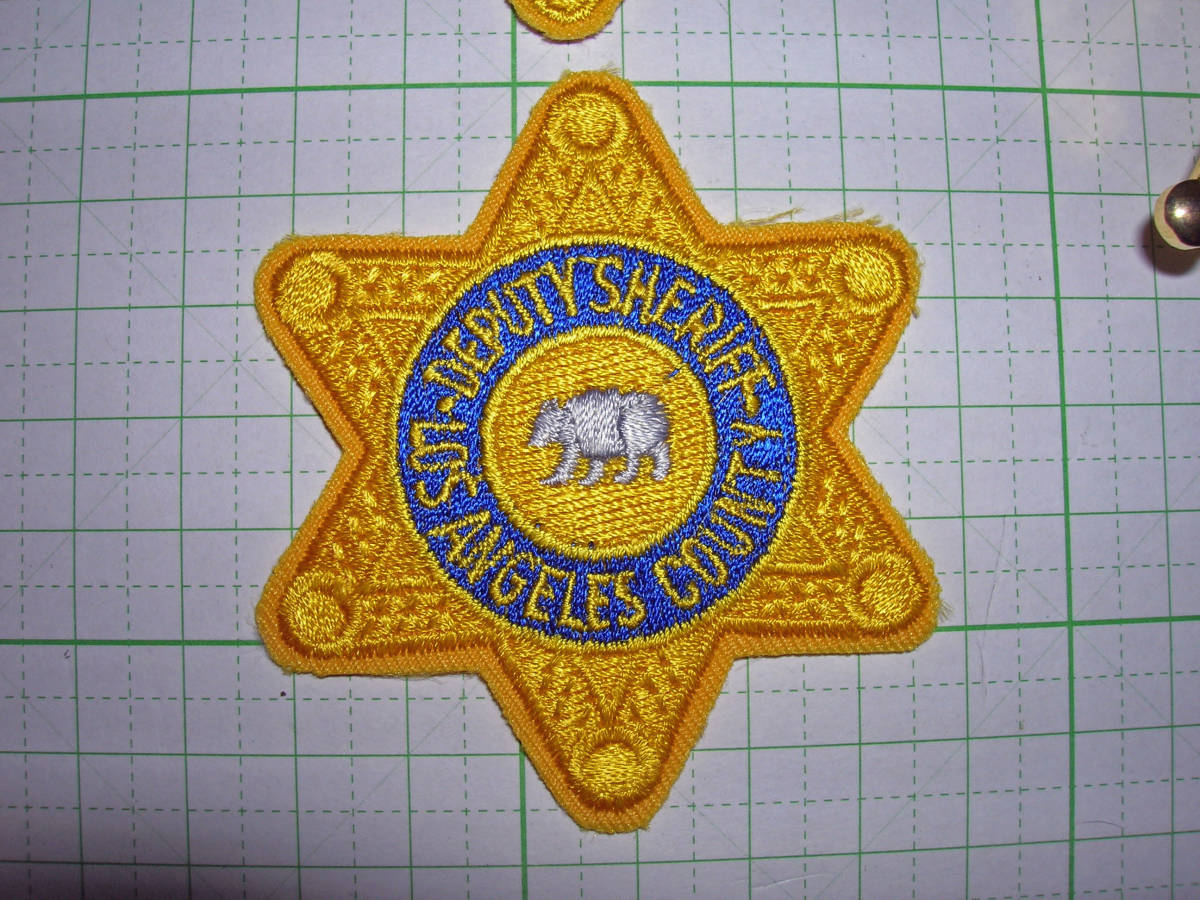 レア物！U.S. LOS ANGELES COUNTY SHERIFF・バッジ・実物パッチ等１セット・１点物_画像4