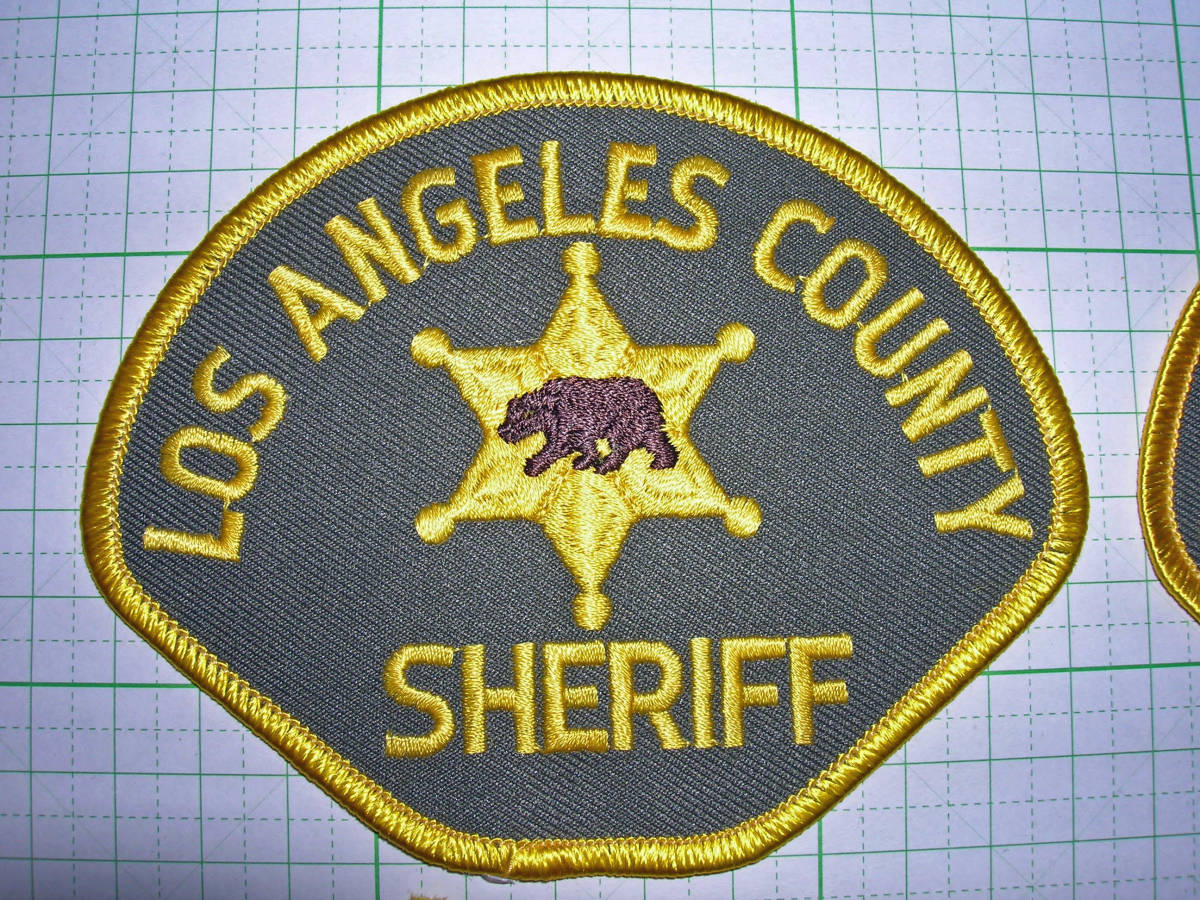 レア物！U.S. LOS ANGELES COUNTY SHERIFF・バッジ・実物パッチ等１セット・１点物_画像5