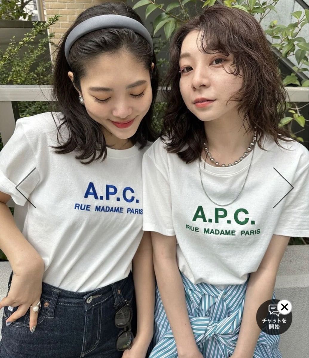 人気】A P S アーペーセー 未使用 新品 ロゴTシャツ 丸首 半袖 White