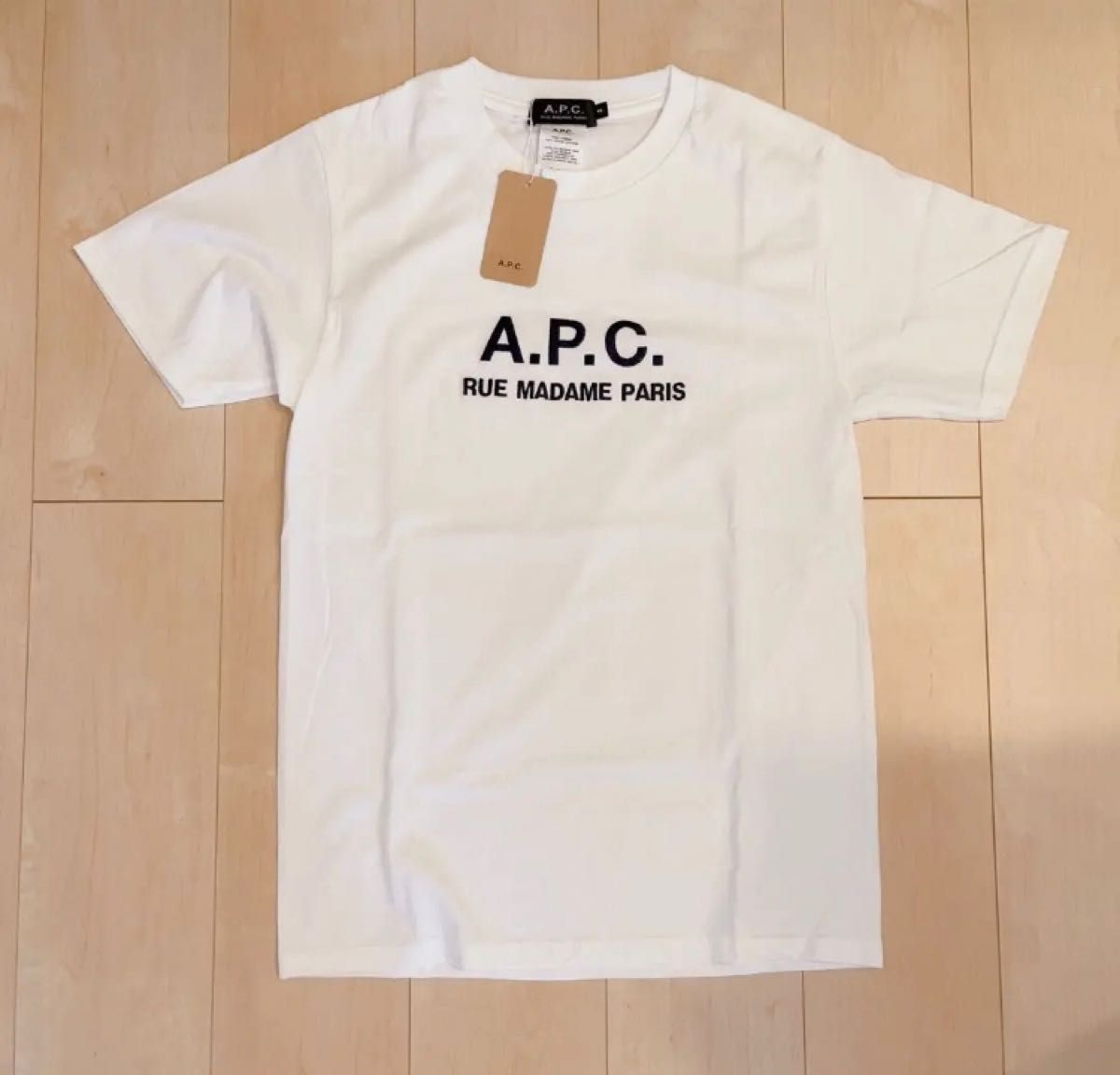 人気】A P S アーペーセー 未使用 新品 ロゴTシャツ 丸首 半袖 White