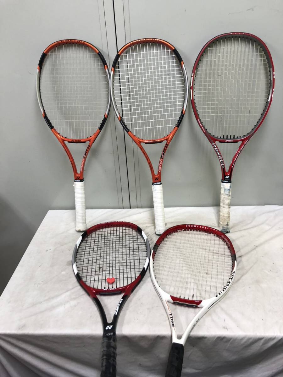 347）ヨネックス YONEX テニスラケット 5本 まとめ売り RDS002 RDX200