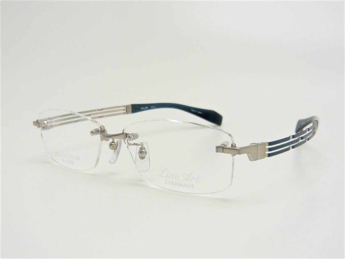 新品 シャルマン ラインアート メガネ XL1085-WH-54 Forte 1085 フォルテ コレクション エクセレンスチタン 紳士 フレーム 正規品 日本製_画像4