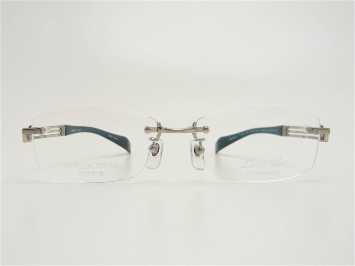 新品 シャルマン ラインアート メガネ XL1085-WH-54 Forte 1085 フォルテ コレクション エクセレンスチタン 紳士 フレーム 正規品 日本製_画像3