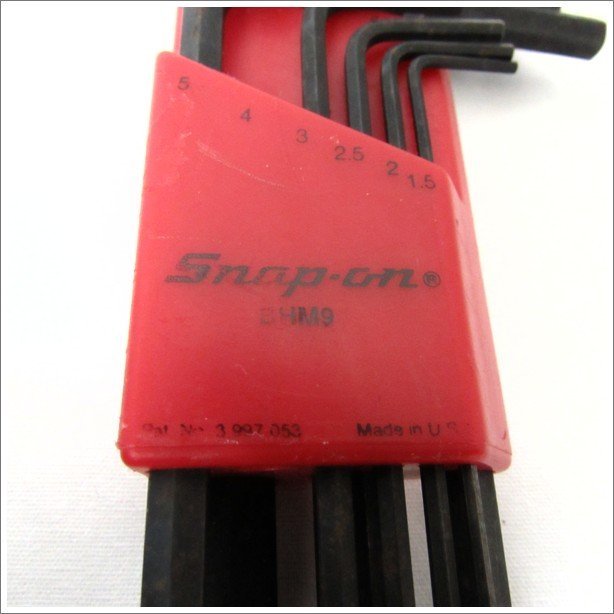 Snap-on スナップオン BHM9 六角レンチセット ヘックスレンチ USED /2307B_画像5