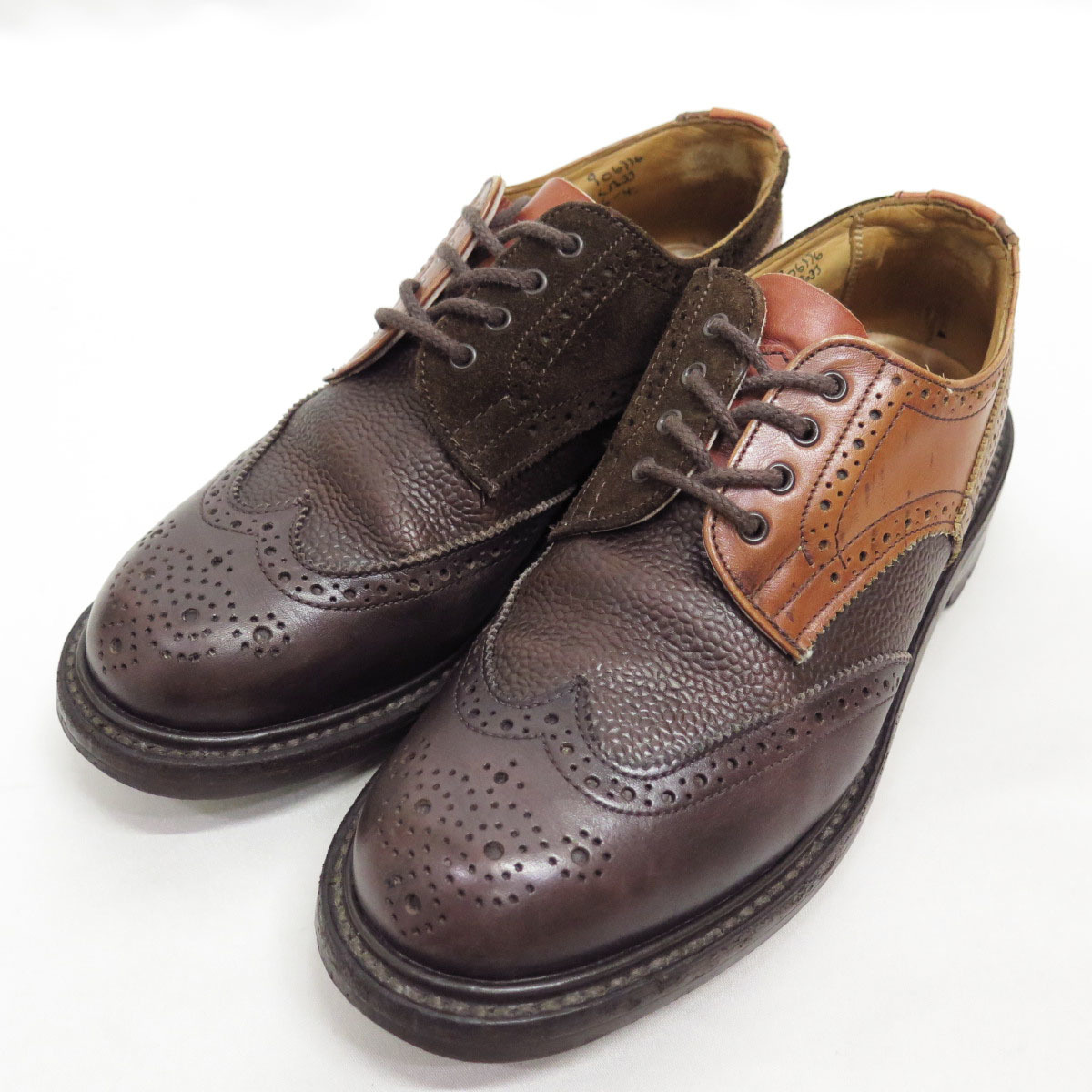 NEPENTHES × Tricker's Multi Tone Brogue Shoes UK6.5 ネペンテス トリッカーズ マルチ トーン ブローグ シューズ ウイングチップ 別注_画像1
