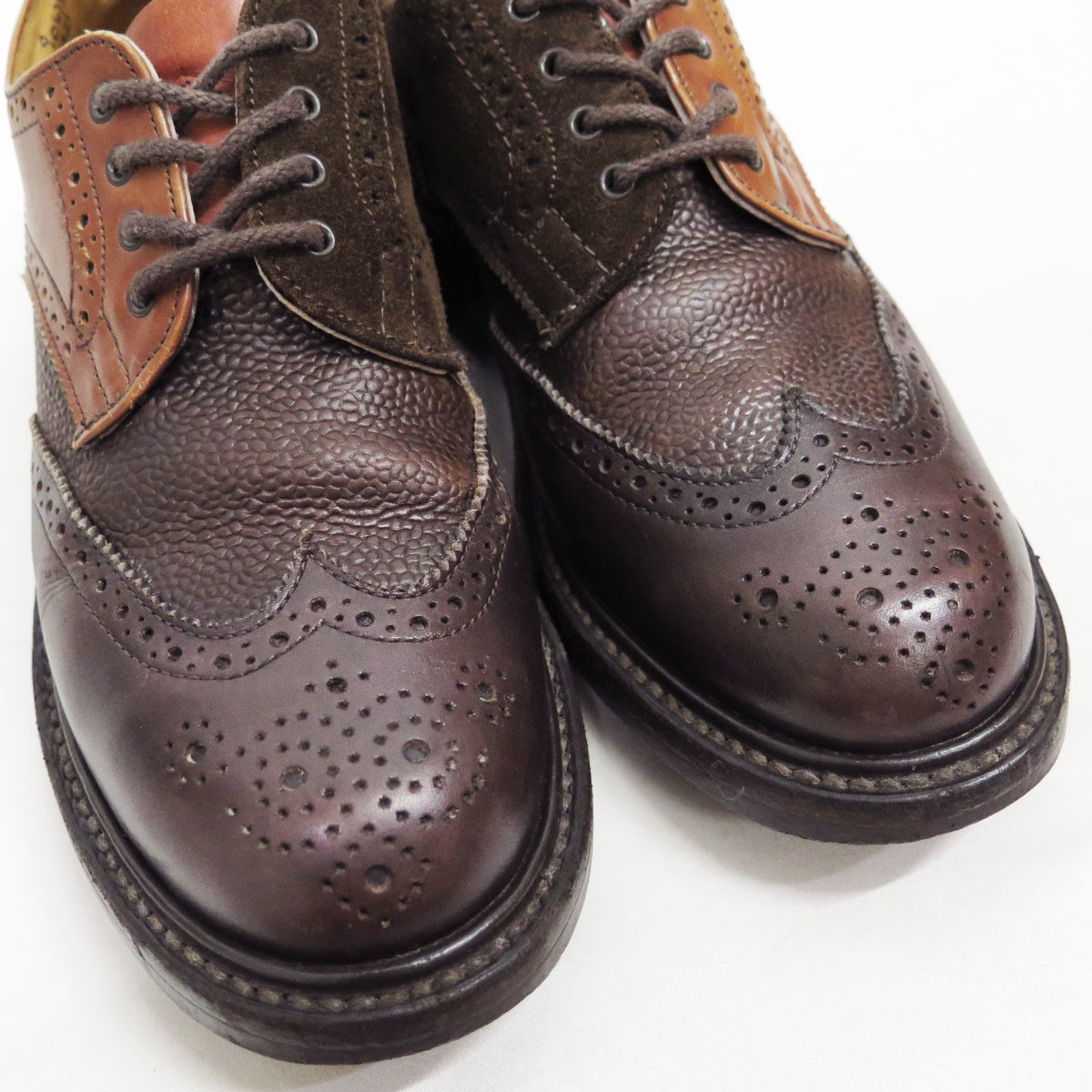 NEPENTHES × Tricker's Multi Tone Brogue Shoes UK6.5 ネペンテス トリッカーズ マルチ トーン ブローグ シューズ ウイングチップ 別注_画像7