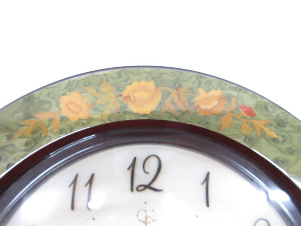 07Y035 【 中古品 】 Queen Elizabeth2 RHYTHM/JAPAN 壁掛け時計 [ 直径(約)32cm / 奥行(約)4.5cm ] 動作未確認 現状渡しの画像5