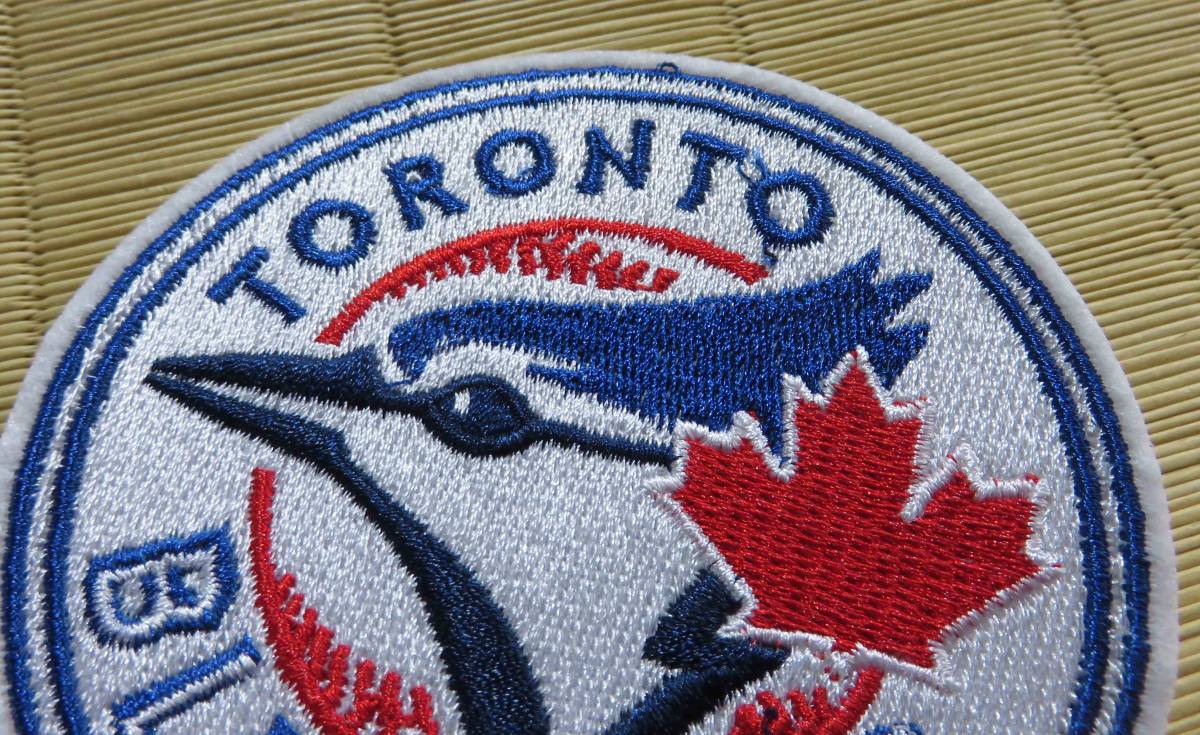 白紺青赤（円型）◆新品MLB トロント・ブルージェイズ Toronto Blue Jays　野球　ベースボール 刺繍ワッペン◆メジャーリーグ■カナダ/激渋_画像2