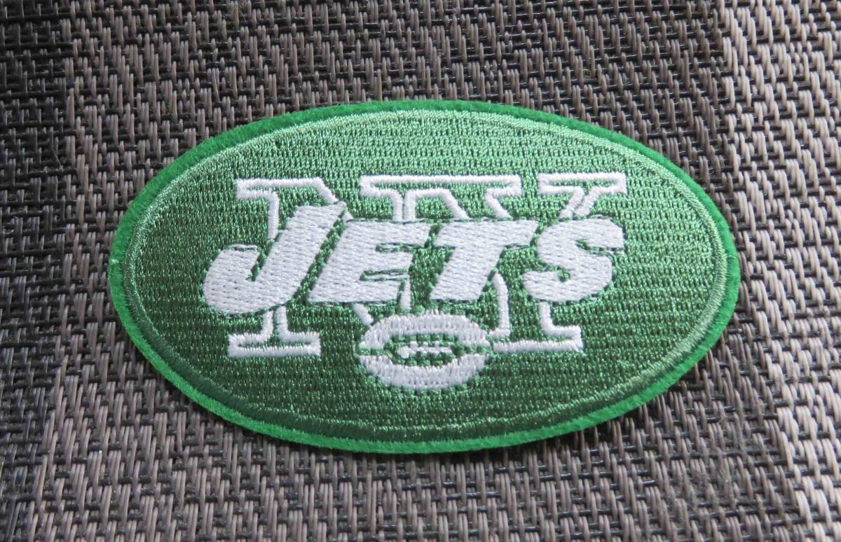 深緑◆新品NFLニューヨーク・ジェッツNew York Jets刺繍ワッペン楕円形☆アメフトUSアメリカンフットボール アメリカ サポーター■洋服DIY_画像4