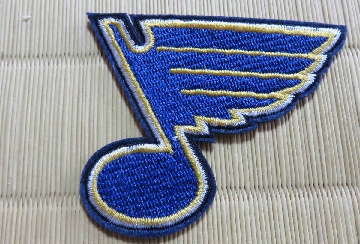 青黄音符 新品NHLセントルイス・ブルース St Louis Blues 刺繍ワッペン