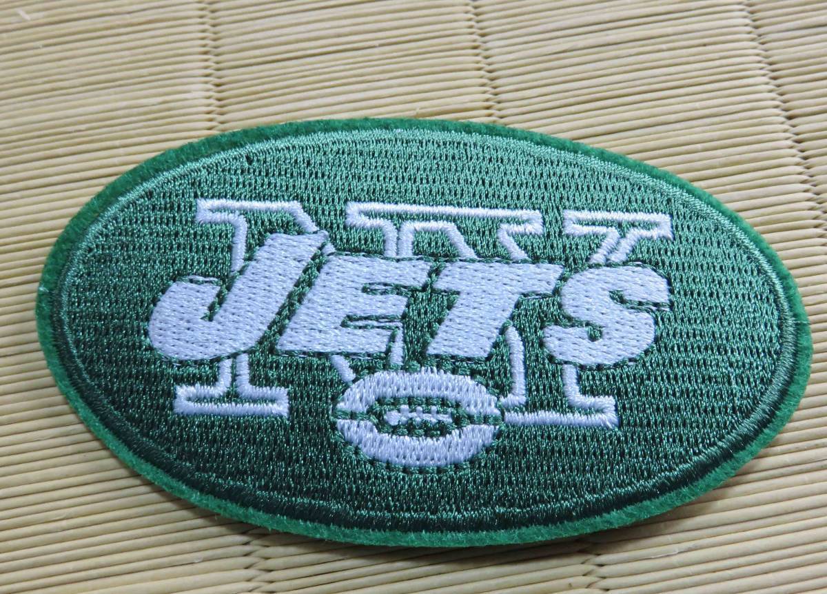 深緑◆新品NFLニューヨーク・ジェッツNew York Jets刺繍ワッペン楕円形☆アメフトUSアメリカンフットボール アメリカ サポーター■洋服DIY_画像9