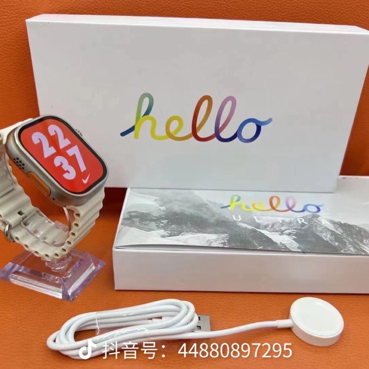 最上位Hello Watch 3 AMOLED  フルスクリーン チタン  NFC コンプ 4 ギガバイト