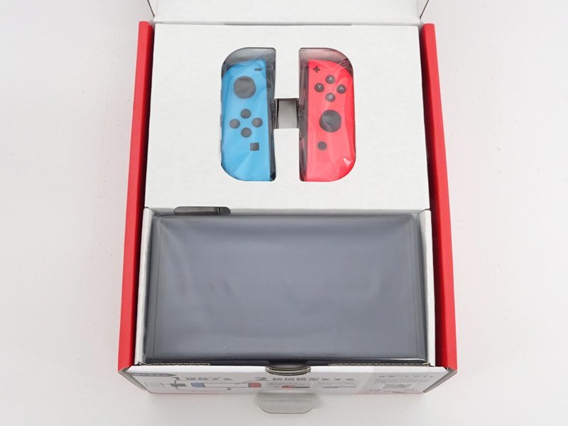 ☆未使用☆【箱傷み大】Nintendo Switch 本体 Joy-Con(L)ネオンブルー