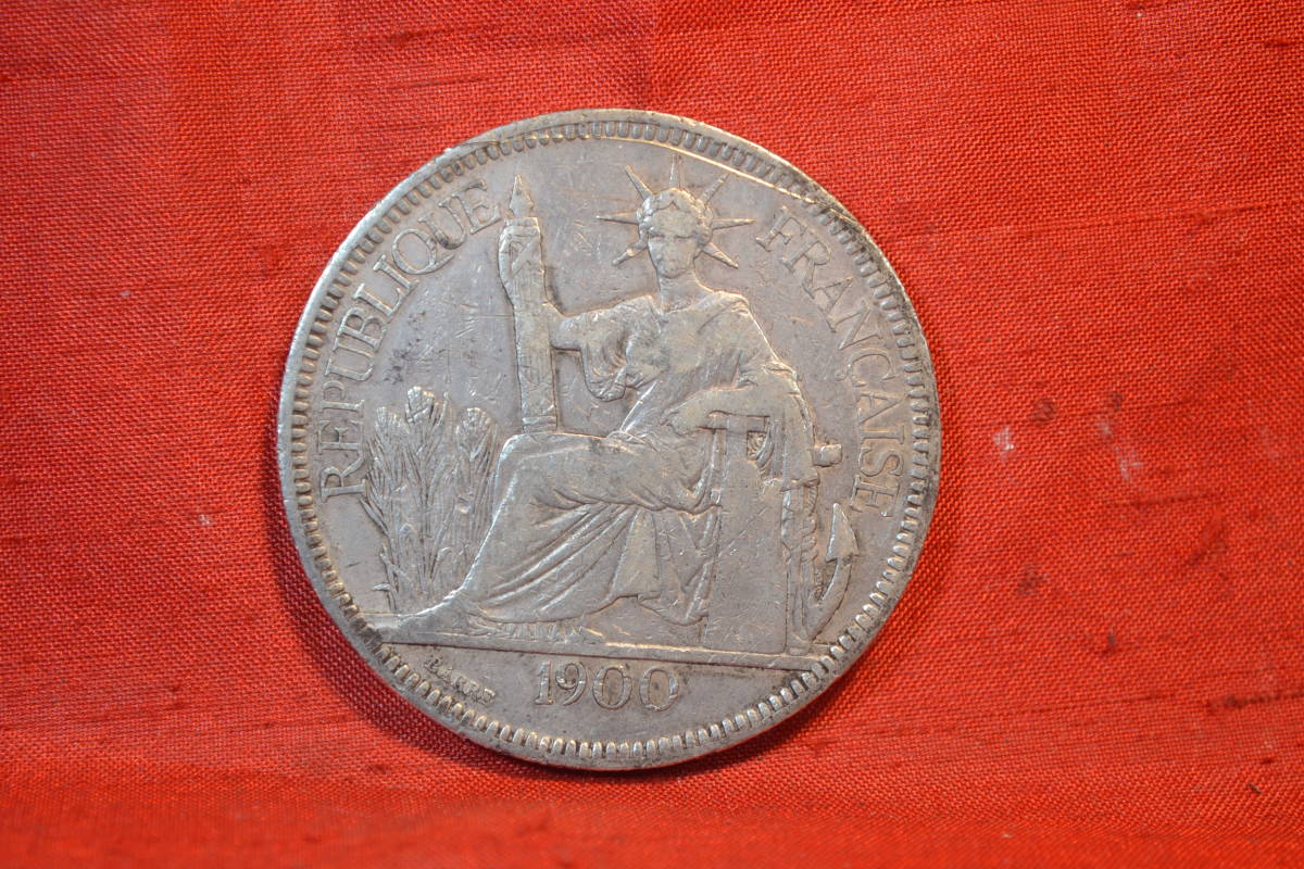 組織·法屬印度支那3種銀幣 原文:身辺整理・フランス領インドシナ銀貨3種