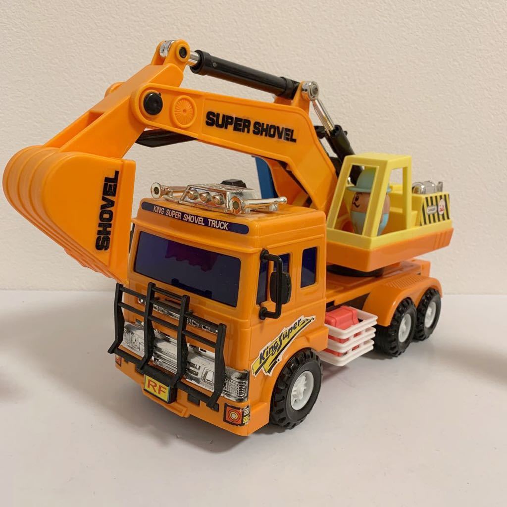 KY30】ショベルトラック　スーパーショベル　おもちゃ　ミニカー キングスーパーショベルトラック　トラック　ショベル　建設車両　玩具_画像1