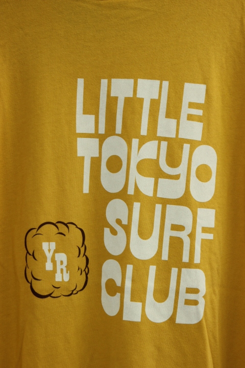 新品 yellow rat (イエローラット) Little Tokyo Surf Club ポケット Tシャツ / Lサイズ / イエローマスタード / サーフ_画像4