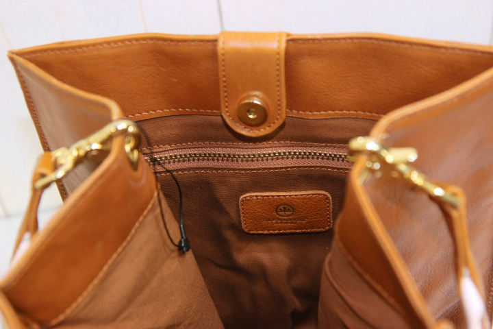  unused GLENROYAL ( Glenn Royal ) leather Mini tote bag / light brown 