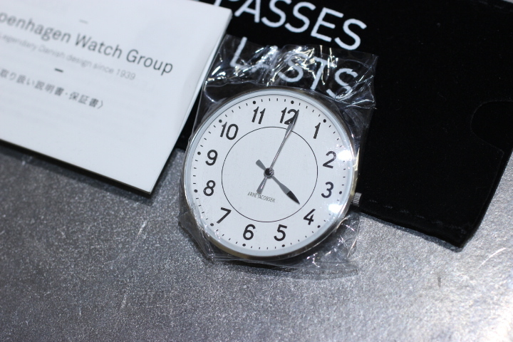  unused ARNE JACOBSEN (a Rene Jacobsen ) STATION WATCH 40mm wristwatch / station / Northern Europe / 53402