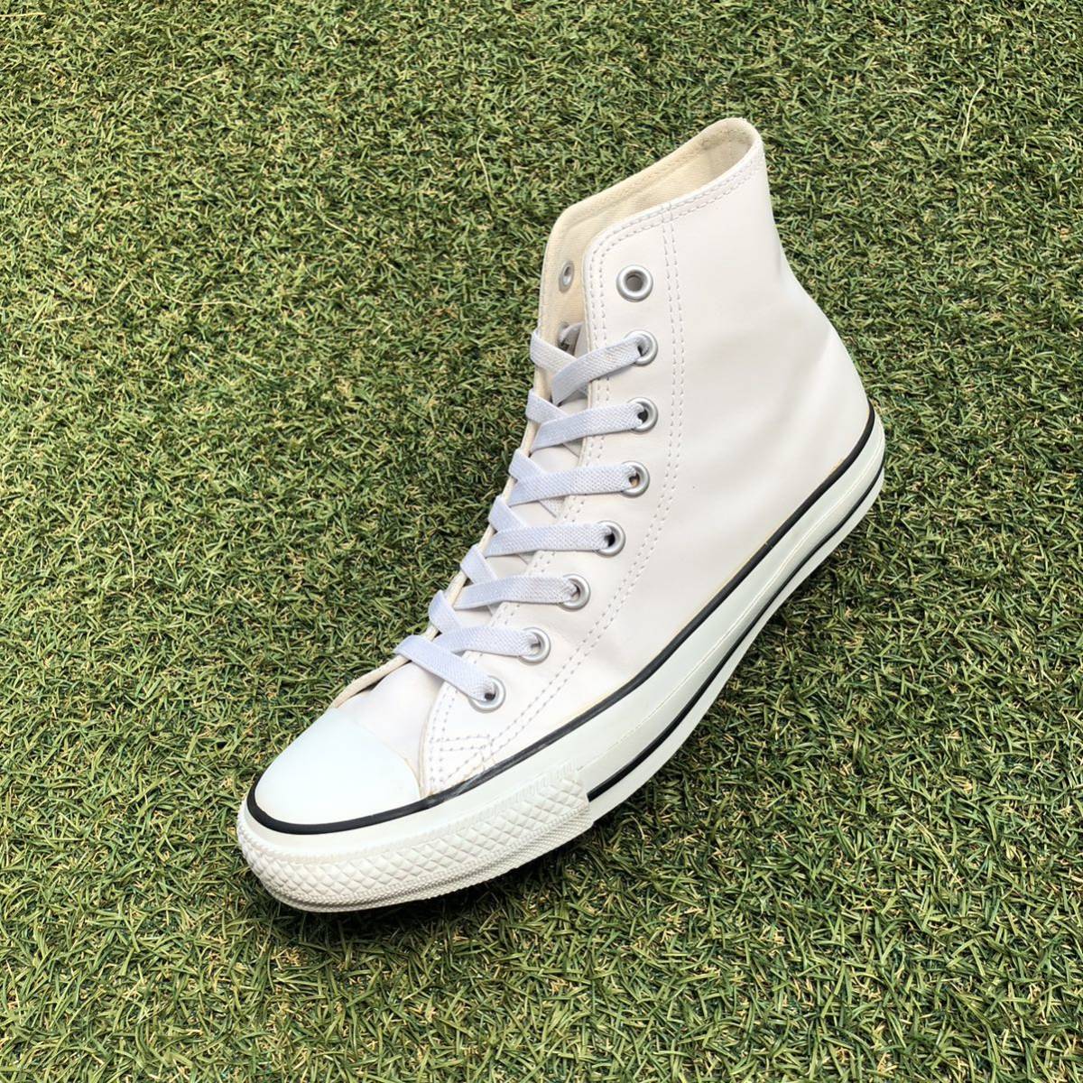 高価値】 converse 美品25 LE HW171 ハイ オールスター レザー