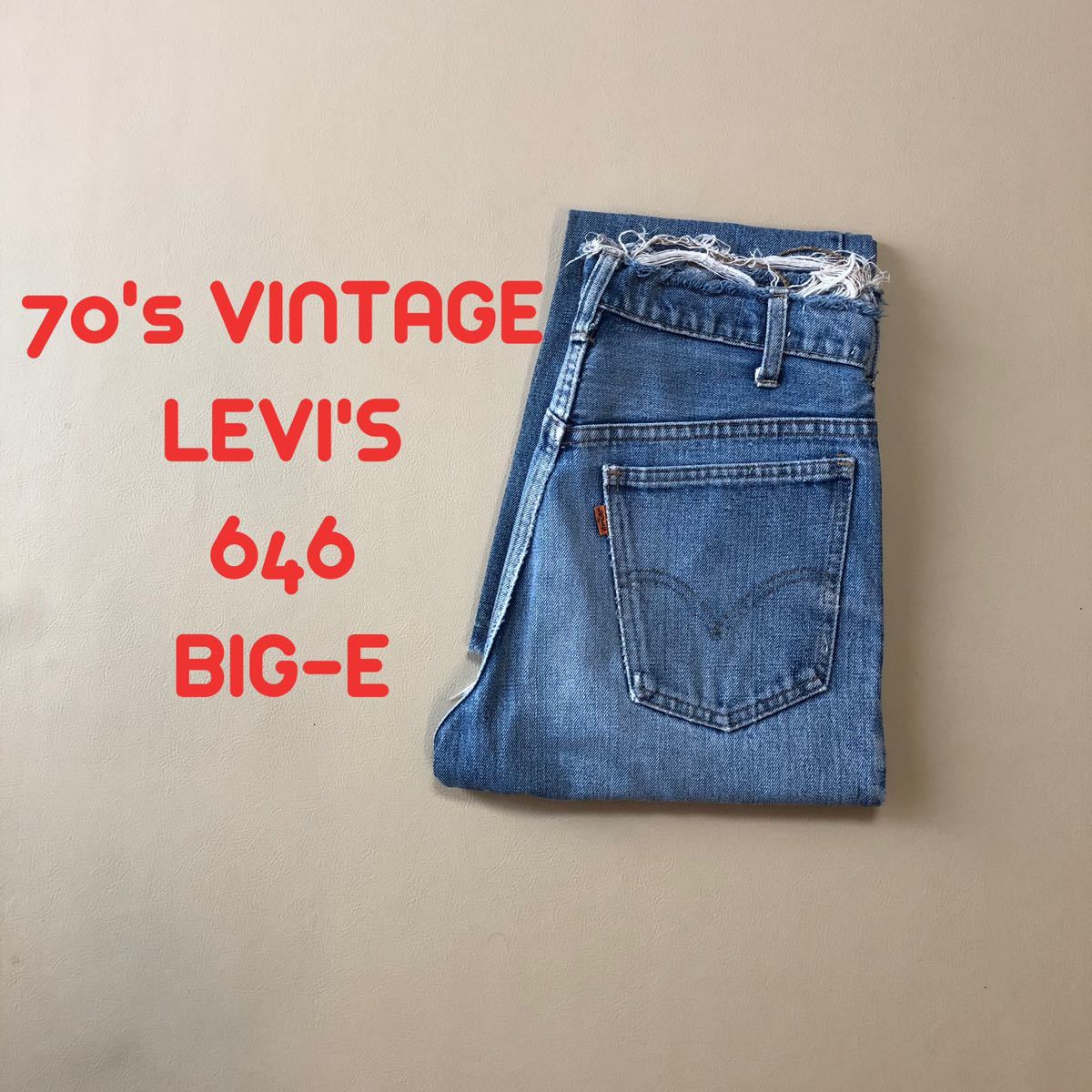 70's BIG-E! LEVI'S リーバイス 646 ヴィンテージ　s22