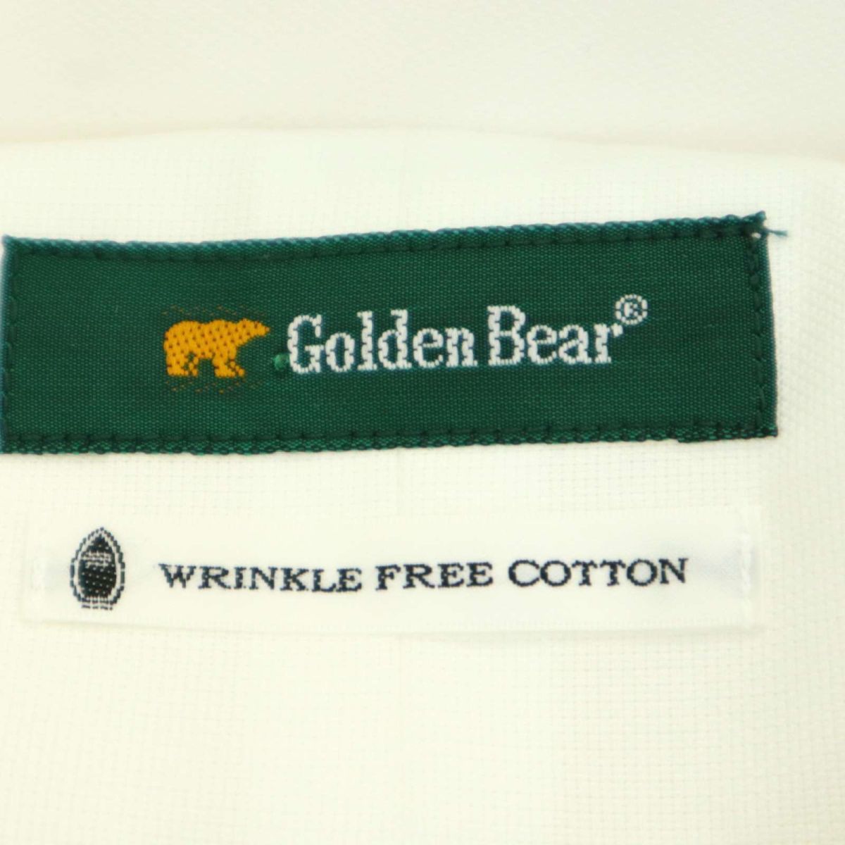 【新品 未使用】 Golden Bear ゴールデンベア 形態安定 半袖 ボタンダウン シャツ ワイシャツ Sz.S　メンズ 白 ビジカジ　A3T08548_7#A_画像6