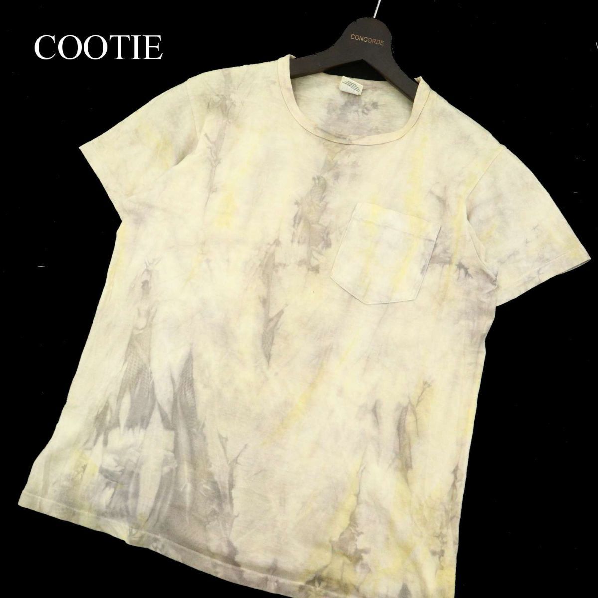 COOTIE クーティー 春夏 ムラ 総柄★ 半袖 ポケット カットソー Tシャツ Sz.S メンズ 日本製 A3T08636_7#Dの画像1