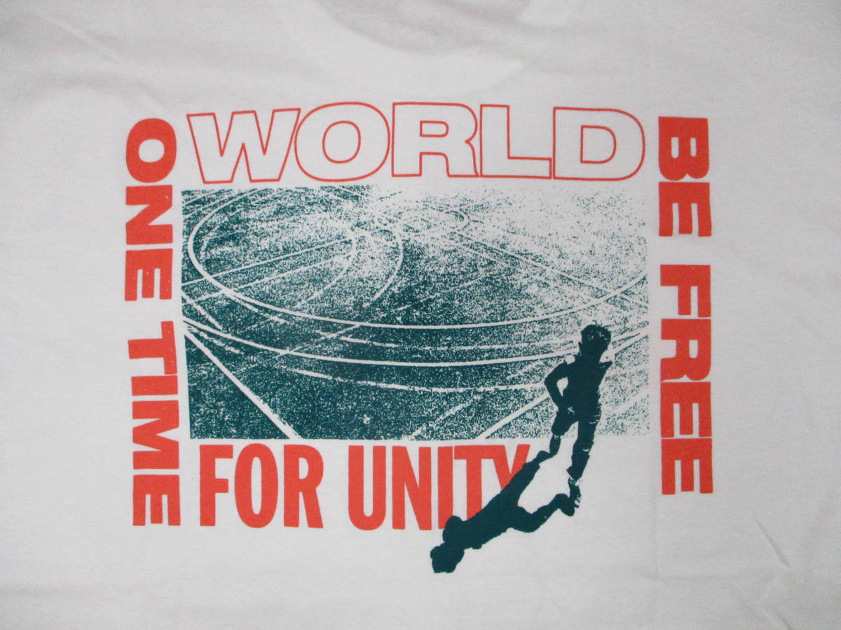 新品☆ REVELATION RECORDS オフィシャル WORLD BE FREE ワールドビーフリー Tシャツ 白 SIZE:XL.youth of today dag nasty civ fugazi _画像5