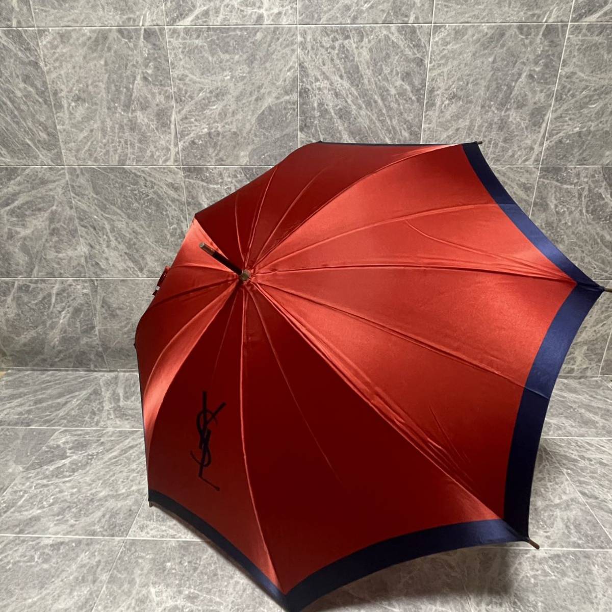 FOX UMBRELLAS フォックスアンブレラ 長傘 雨傘 フリル 赤 レッド-