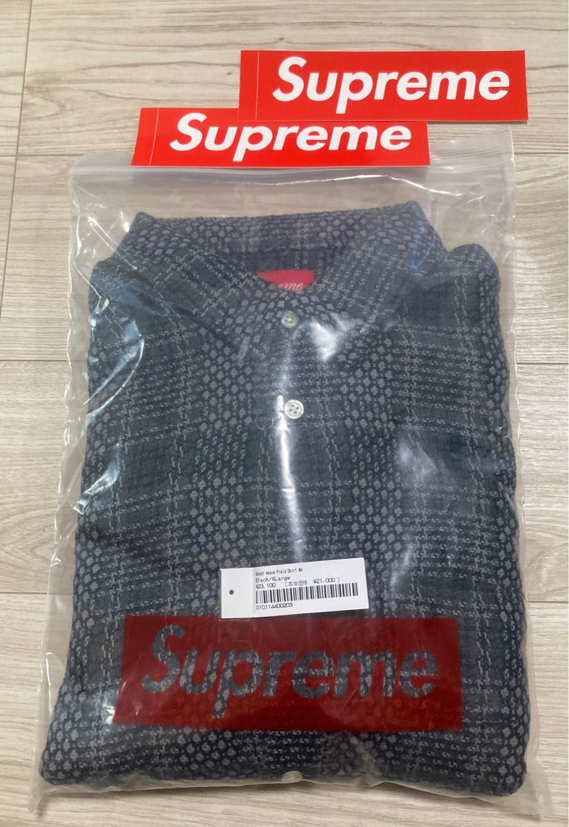 XL Supreme Basket Weave Plaid Shirt