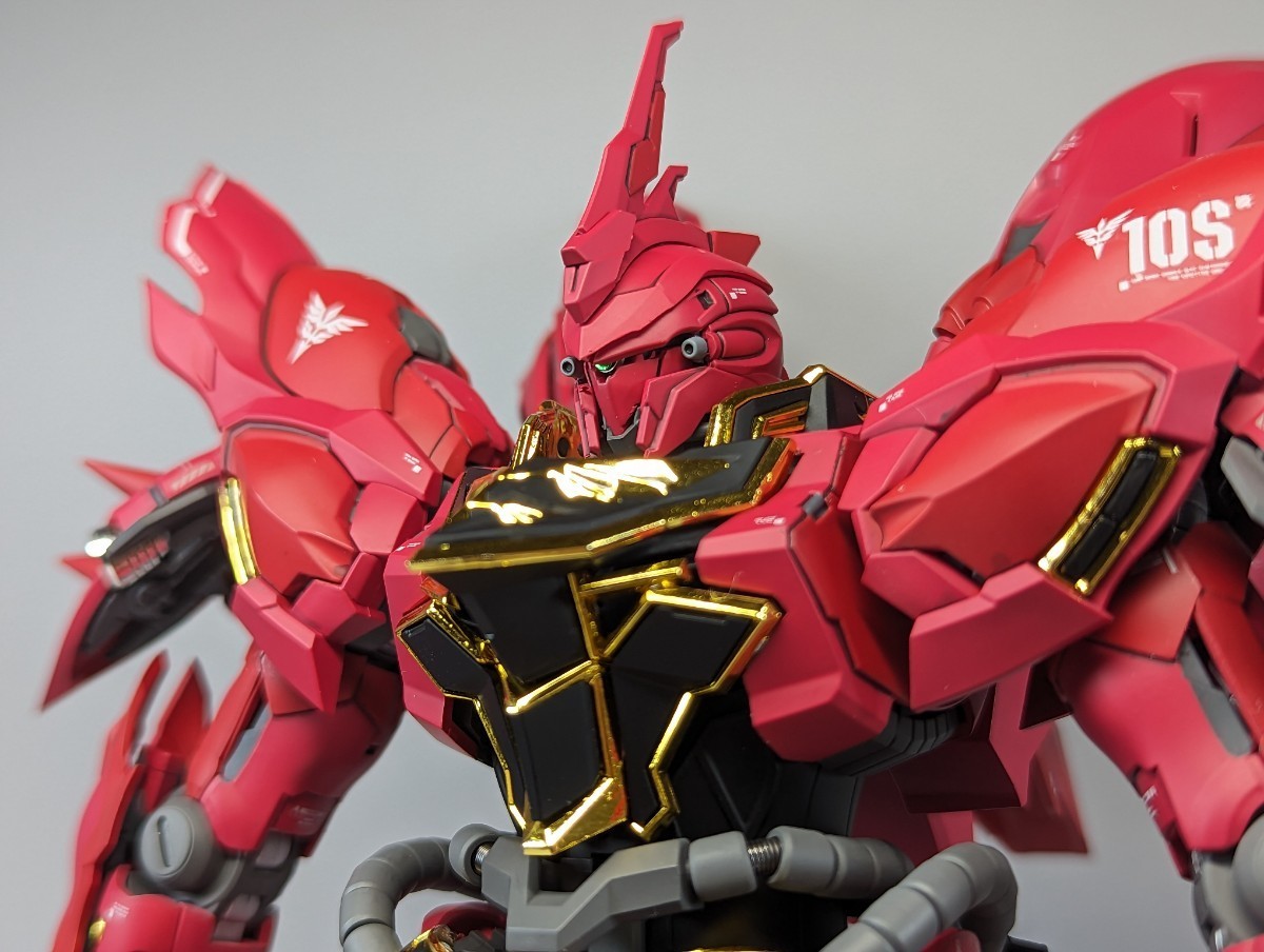 1円スタート 完成品 塗装改修済 バンダイ MG 1/100 シナンジュ 機動