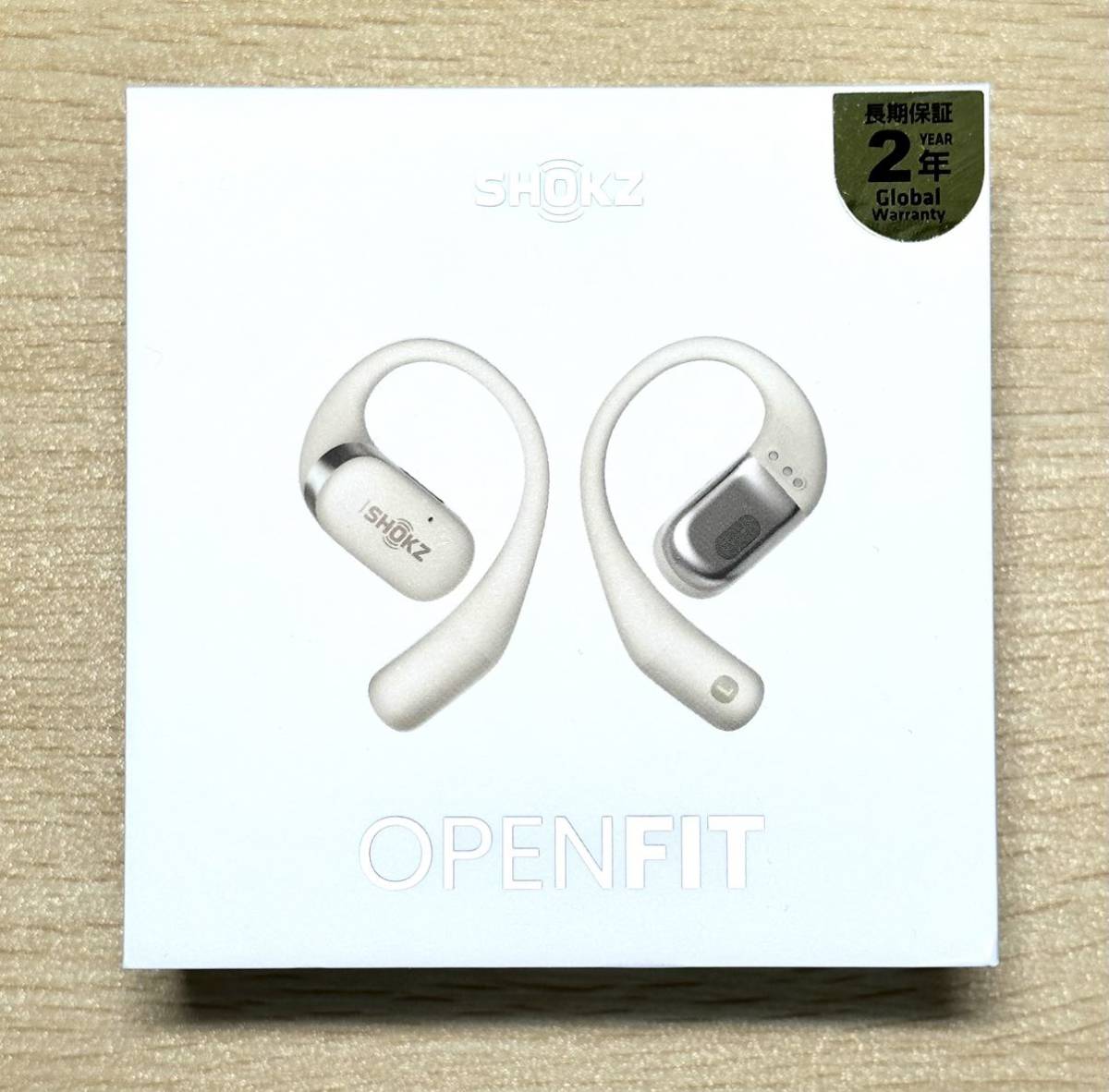 中古美品】shokz☆OPENFIT☆Beige☆Bluetooth☆完全ワイヤレス☆2023年発売☆オープンフィット☆ベージュ☆動作確認済☆付属品全てあり 