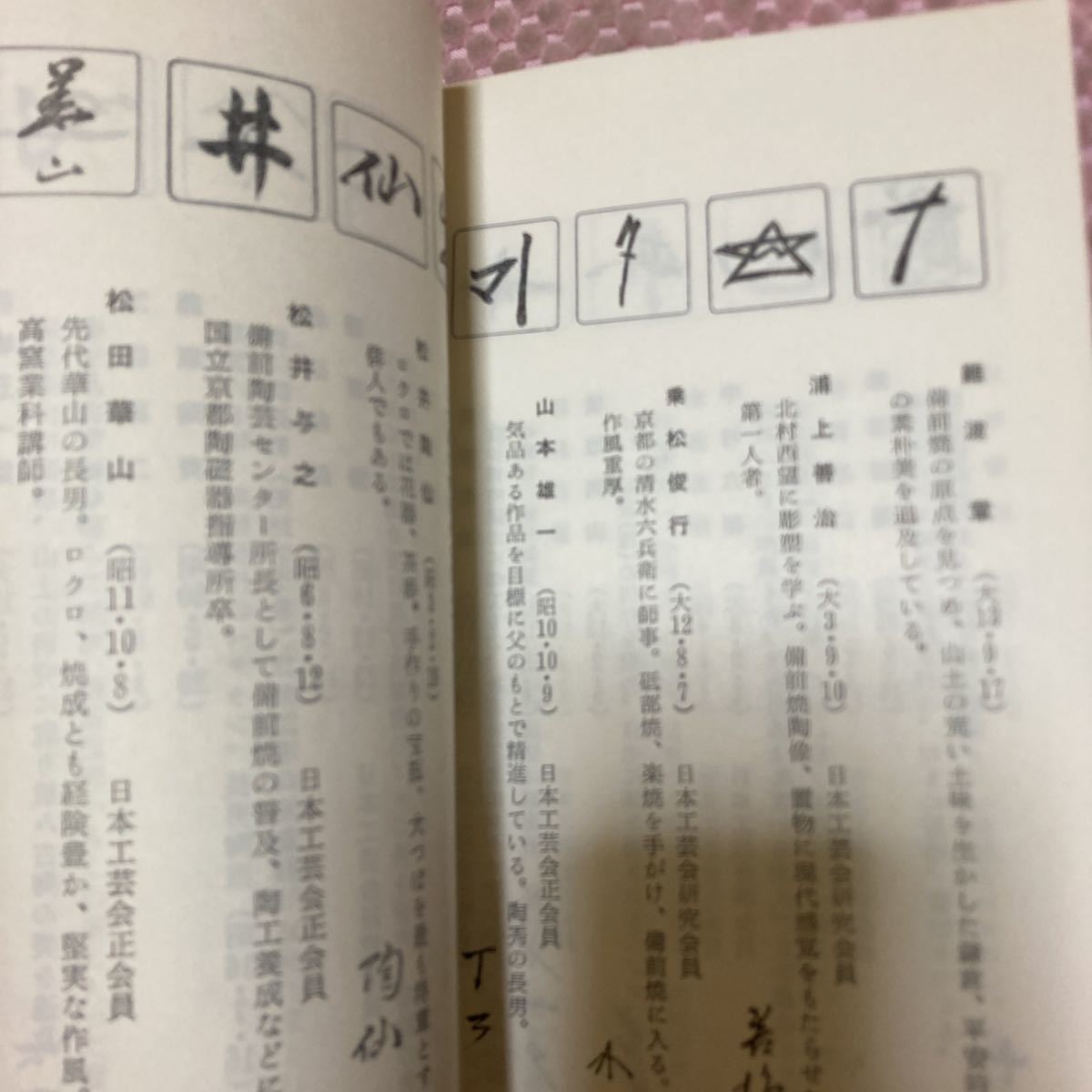 冊子/備前焼.その魅力/金重陶陽.石井不老.大饗仁堂.藤原啓.金重素山.金重道明.中村六郎.伊勢崎淳/陶印.窯印.裏銘_画像3