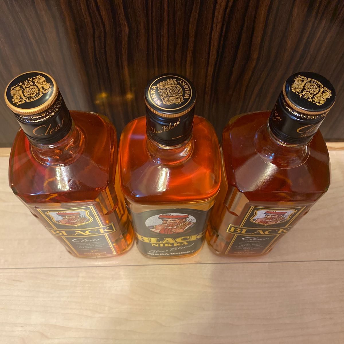 「古酒」ニッカウィスキー ブラックニッカ クリア新旧 3本セット