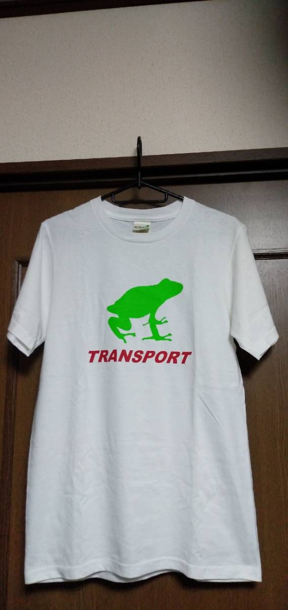 【正規取扱店】 新品未使用 ボディanvil　TRANSPORTトランスポート　復刻カエルTシャツ　白x緑x赤　Sサイズ 半袖Tシャツ