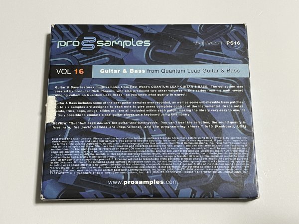 2枚組CD-ROM『PRO SAMPLES Vol.16 Guitar & Bass from Quantum Leap Guitar & Bass』サンプリング ギター＆ベース集_画像2