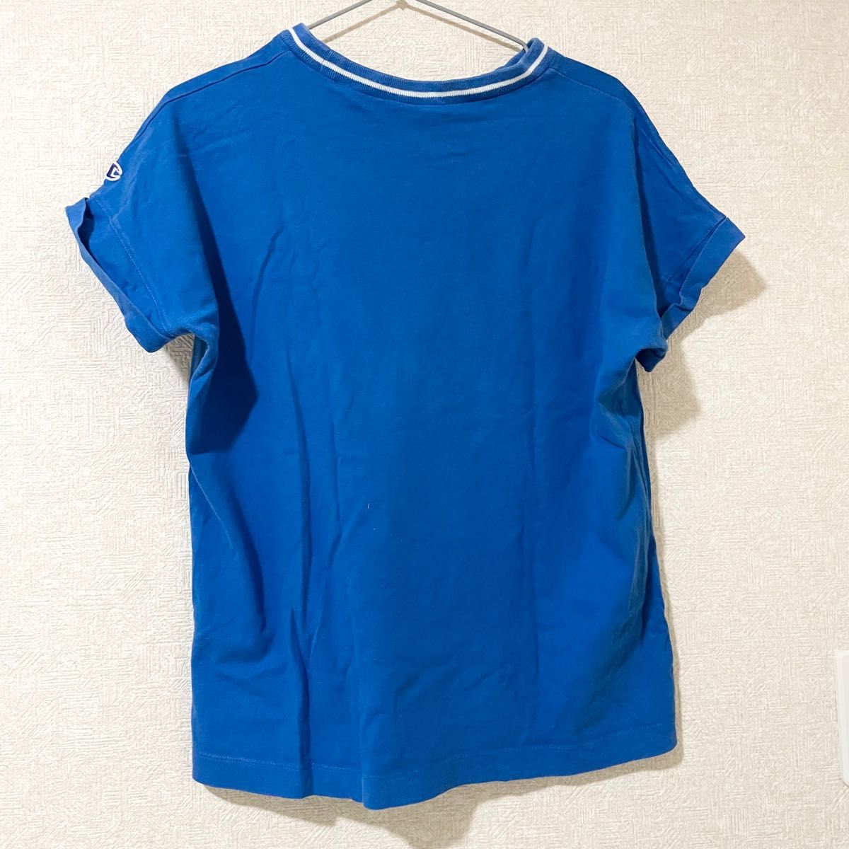 【値下げ交渉不可】champion チャンピオン　ラインリブ　半袖　Tシャツ　レディース　女性　青