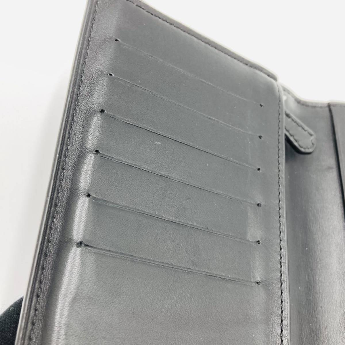 F-138 【美品】ベルルッティ Berluti 二つ折り長財布 スクリット