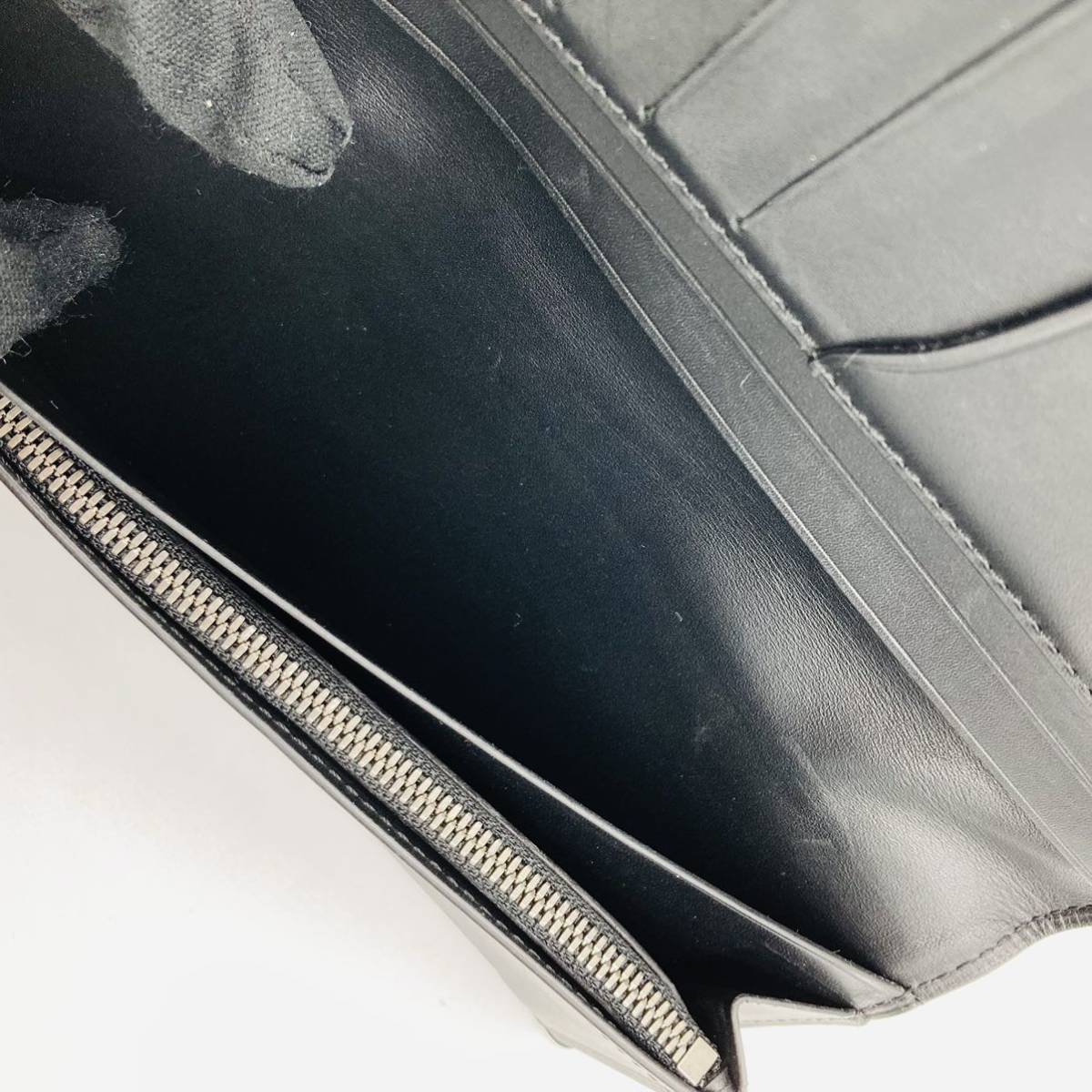 F-138 【美品】ベルルッティ Berluti 二つ折り長財布 スクリット