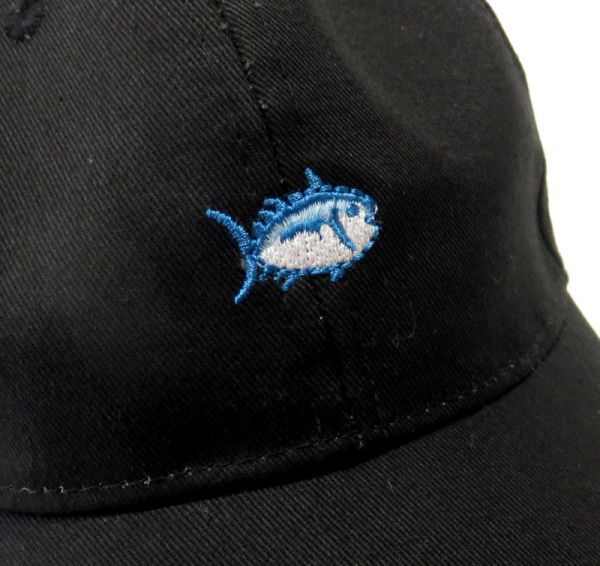 【帽子】SOUTHERN TIDE キャップ ワンポイント刺繍 約56～59cm 黒/B3_画像3