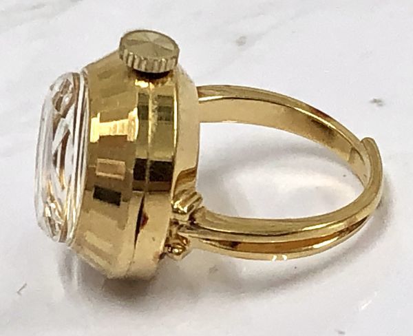 SEIKO セイコー リングウォッチ 指輪 時計 アンティーク 11-0290 ゴールドカラー 手巻き fah 7S325H 