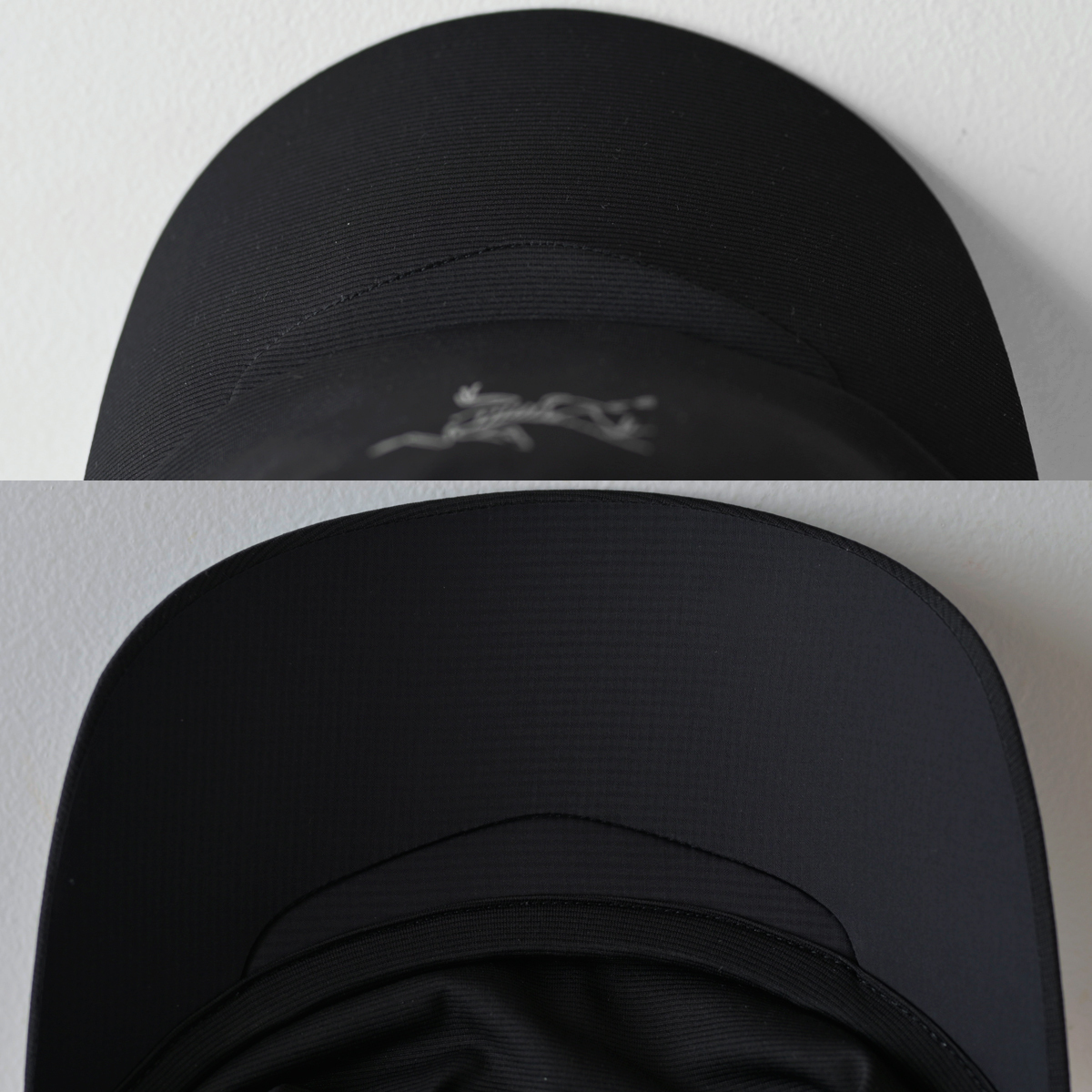 ほぼ未使用 ARC'TERYX MOTUS CAP アークテリクス ストレッチ ジャージ キャップ ブラック 黒 廃番品 / 登山 キャンプ トレイルランイング_画像7