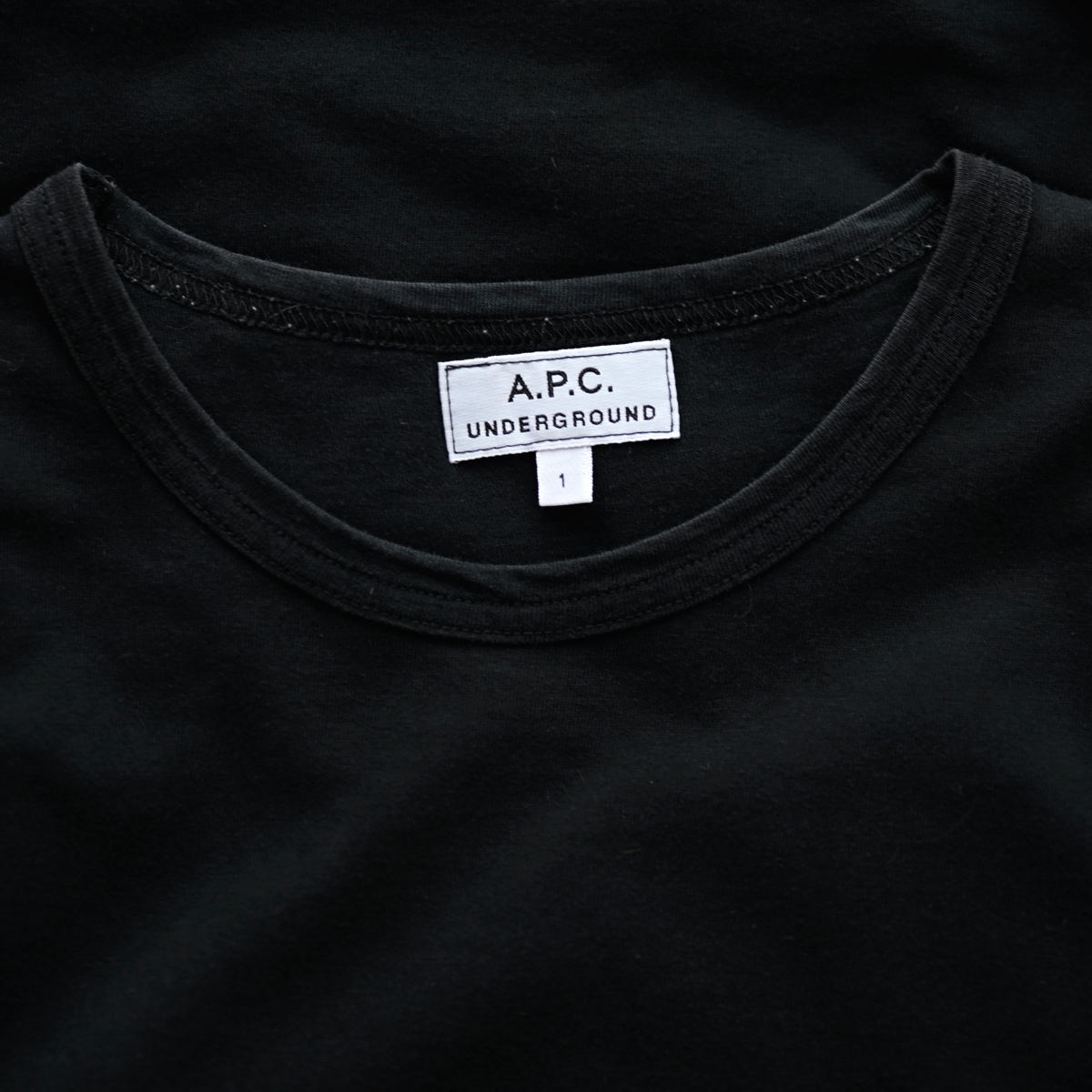 00s A.P.C. underground ヴィンテージ ギターアンプ プリント Tシャツ ブラック 黒 サイズ1 / アーペーセー フランス ユーロ ロックT_画像8